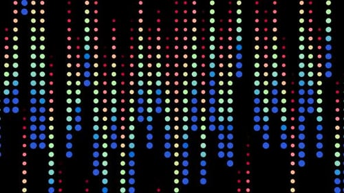 Patrones LED dinámicos para bucles VJ en fiestas y conciertos llenos de energía