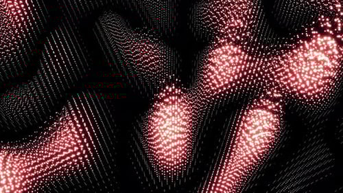 Dynamic Abstract Red Particle Wave Background