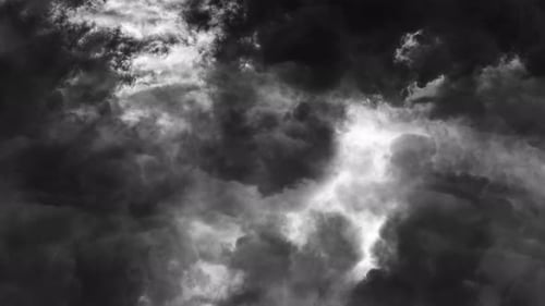 nubes de color gris oscuro con relámpagos y tormentas eléctricas