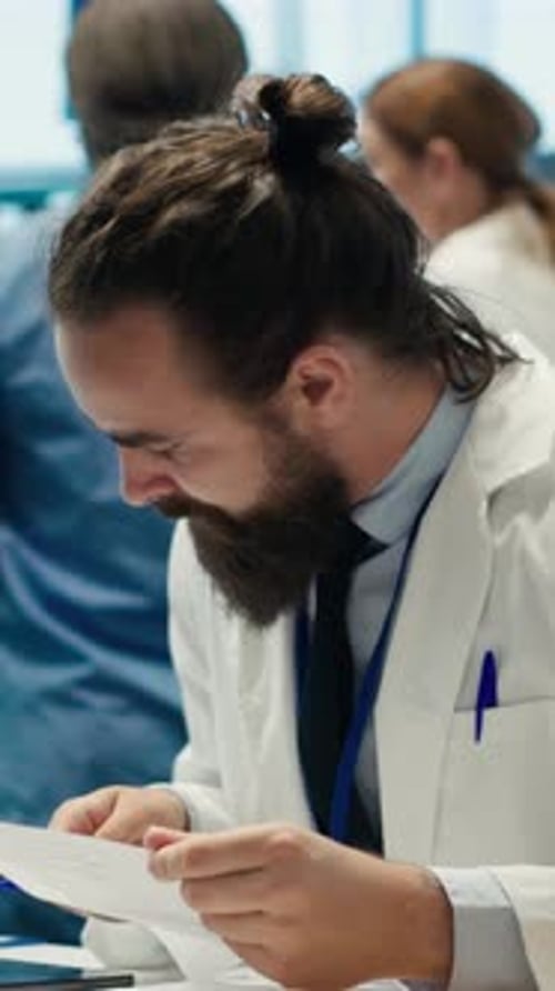 Medical Team Celebrates Success in Hospital Office