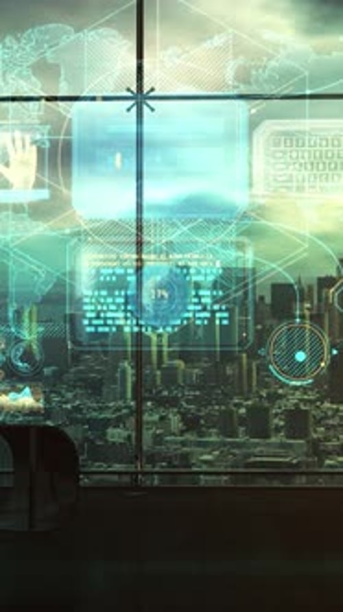 Encryption of Data on the Network 3D Render