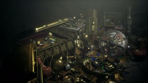 Gros plan sur les trésors et les accessoires vintage de luxe