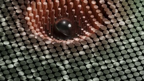 Wavy Geometric 3d Loop Animation