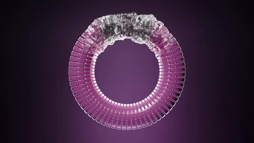 Renderização 3D do caminho de deformação do toro