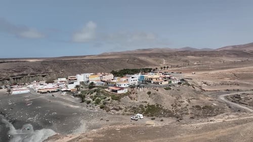 Fuerteventura El Cotillo Cliff filmed with a drone