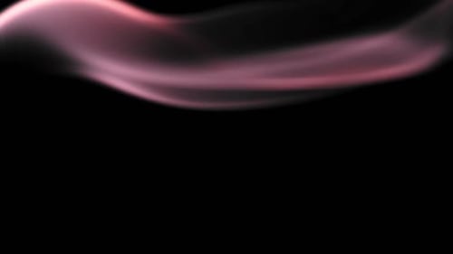 Flowing Red Smoke on Black Background