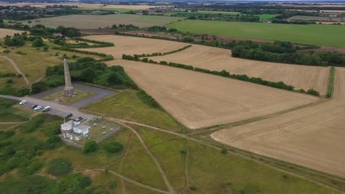 Aerial view of St. Margaret's at Cliffe, Dover, England, United Kingdom.