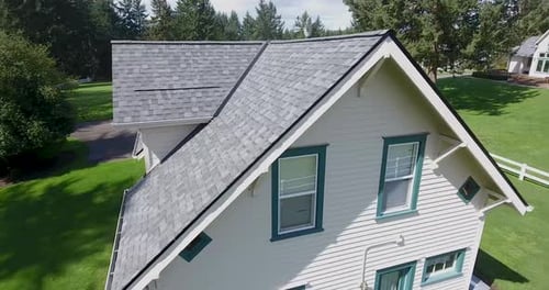 Roofing, drone, aerial, roof, house, above