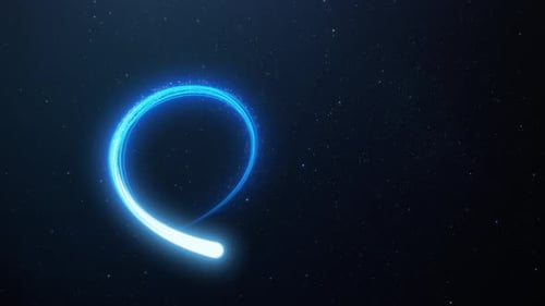 Étoile filante bleue avec effet de traînée scintillant