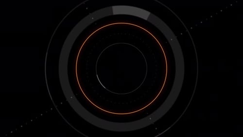 PNG Alpha.Abstract Circle and line HUD technological futuristic elements.