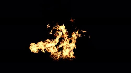 Realistic Fire Bursts with Transparent Alpha Channel