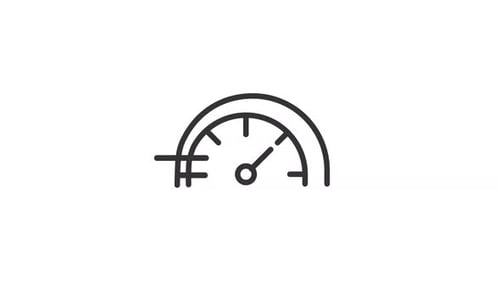 Animated Speedometer Linear Icon