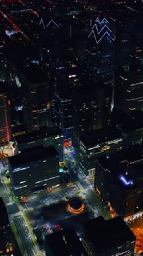 Eye-catching view on the cityscape of a dazzling Philadelphia, Pennsylvania, USA.