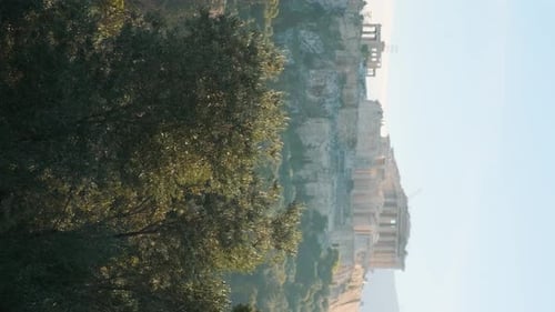 Acropolis of Athens in Greece with the Parthenon Temple on the Top of Hill During Sunrise Popular