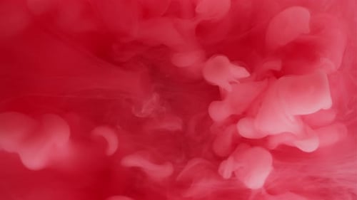 Abstract White Smoke on Red Background