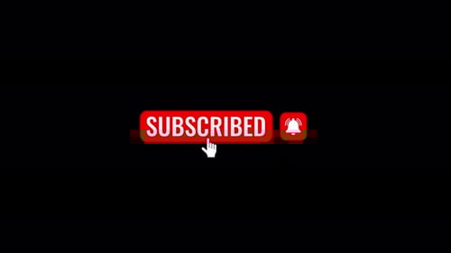 Modern YouTube Subscribe Button and Bell Click Animation