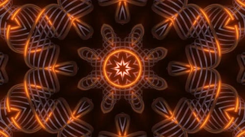 4k Colorful Gold Spirals Pattern 7