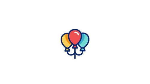 Balloons Animated Icon