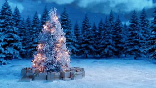 Magical christmas tree