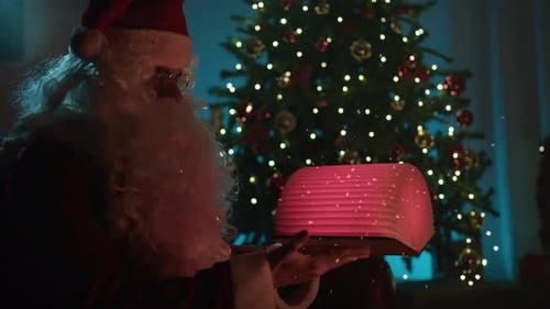 the Magic of Christmas Inside a Glowing Red Book