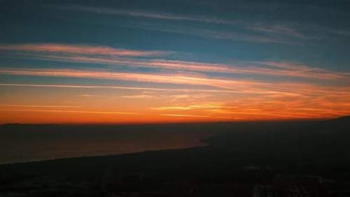 Blick auf den Sonnenuntergang