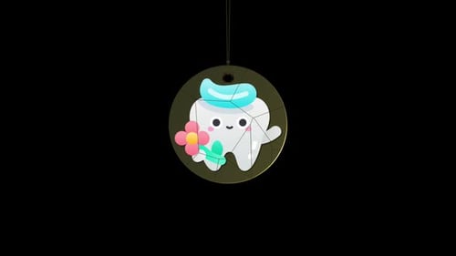 Animated Cute Tooth Dental Logo Reveal