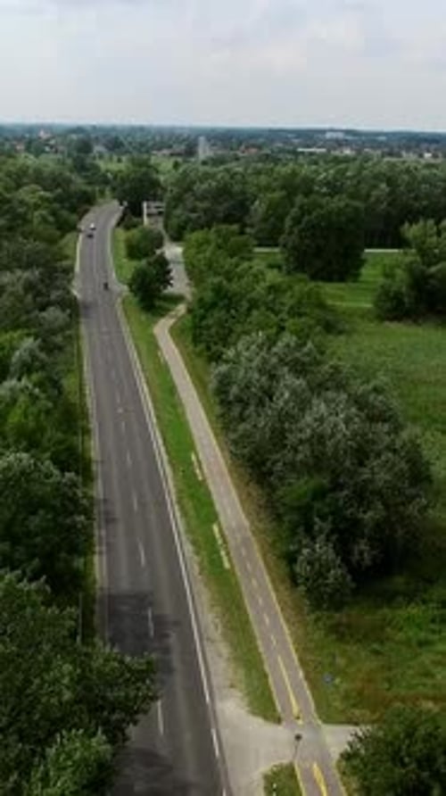 Flugdrohne für den ländlichen Straßenverkehr
