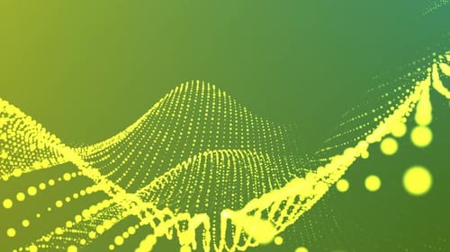 Dynamic Abstract Particle Waves Background Animation