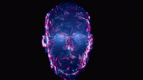 AI artificial intelligence head face man
