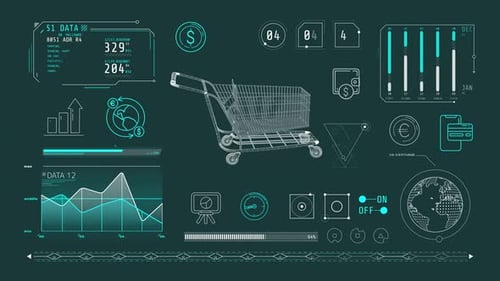 Dynamic Animation on the Theme of Online Shopping