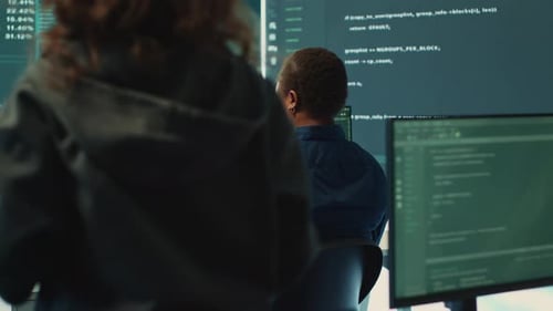 Female Coders Collaborating on Software Development Project