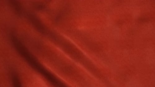 Waving Red Fabric Seamless Loop Background