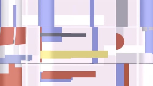 Red, Blue, And Yellow - Abstract Animatio