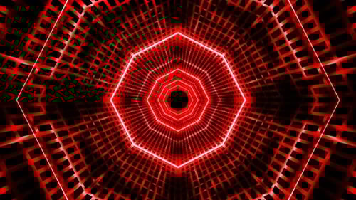 Bucle de fondo de túnel rojo