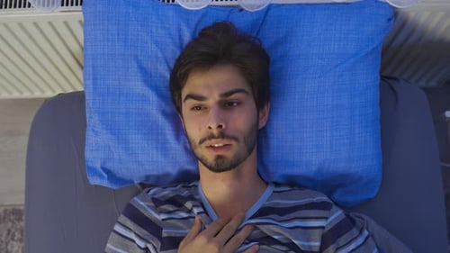 Snarling in sleep, sleep apnea.