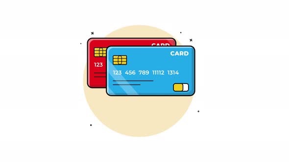 4k Bank Card Animation Video, Backgrounds Motion Graphics ft. credit ...