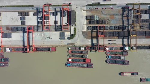 Container Freight Terminal with solar power station