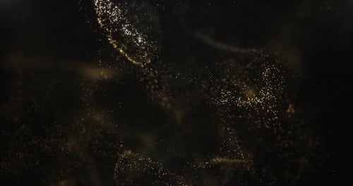 Abstract Gold Particles