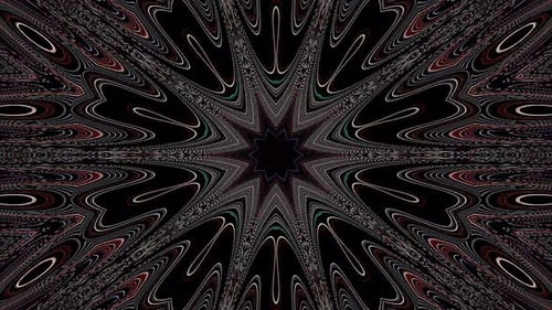 Abstrakter Hintergrund, der Streifen bewegt und mit leuchtenden Lichtpunkten blinkt. Animation mit Kreisen