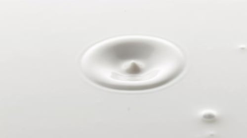 Drip Of Milk In Slow Motion. Shot With Phantom Flex 4k Camera.