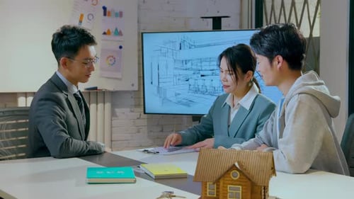 Real estate concept. Business hands selling and signing agreement paperwork for loan financial