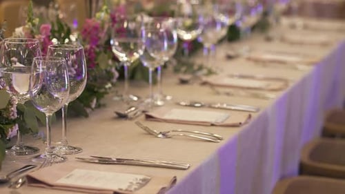 Elegantly Decorated Table for a Special Event