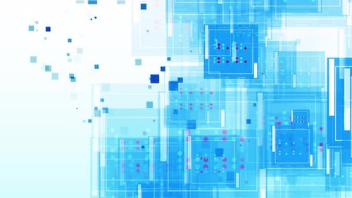 Technology Background Loop, Business Corporate Abstract 15