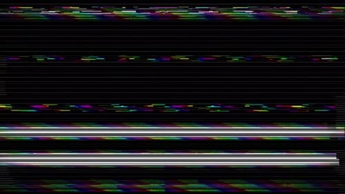 Digital Glitch Noise Static and VHS Distortion