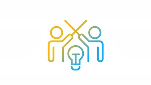 Animated Debate Gradient Icon