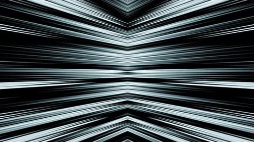 Black and White Different Sides Move Lines Animation