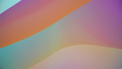 Cool Pastel Color Gradient Wave Abstract Background Loop