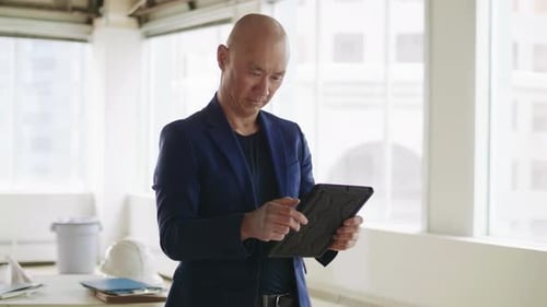 Architect Working on Office Remodel Adult