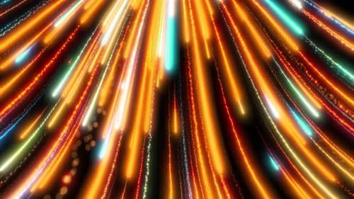 Feuerwerk abstrakter Neonlinien-Schleifenhintergrund