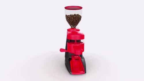 Stylish Black and Red Coffee Grinder